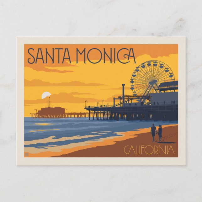Santa Monica, California Postcard (Front)