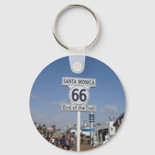 Santa Monica, California - RT 66 Key Ring