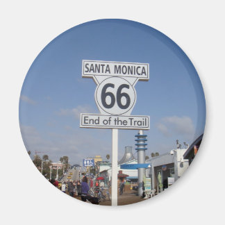 Santa Monica, California - RT 66 Magnet