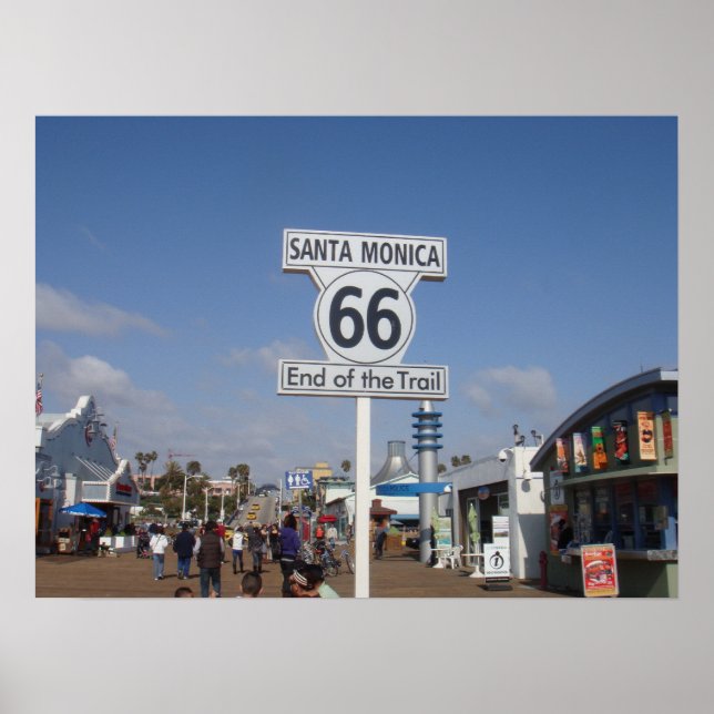Santa Monica, California - RT 66 Poster (Front)