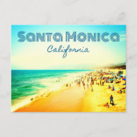 Santa Monica, California Summer Beach Scene