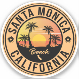 Santa Monica California Sunset Vacation Souvenirs