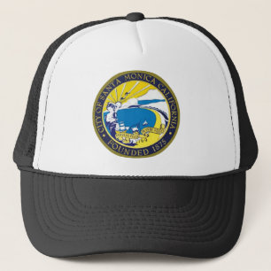 Santa Monica California Trucker Hat
