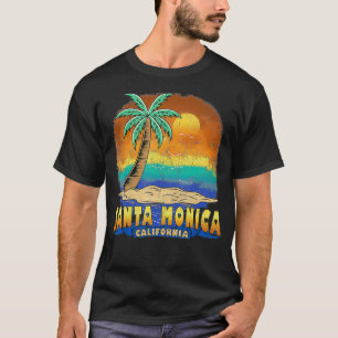 SANTA MONICA CALIFORNIA Vintage Distressed Souven T-Shirt