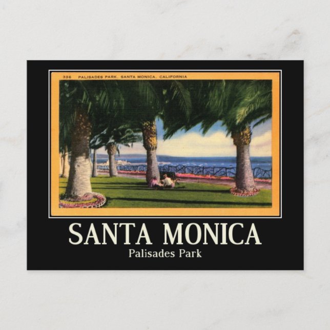 Santa Monica, California, Vintage Postcard (Front)