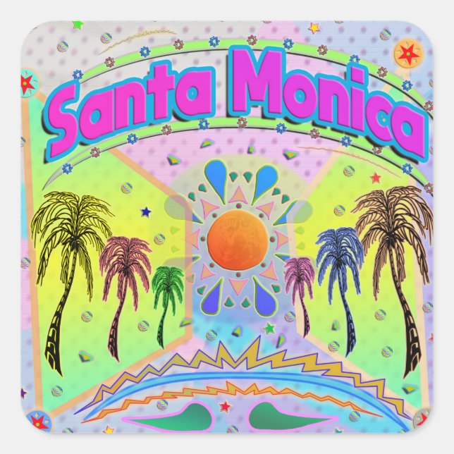 Santa Monica Calm Desire Sticker (Front)
