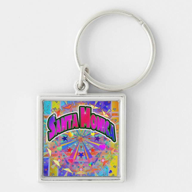Santa Monica Cosmic Unity Keychain (Front)