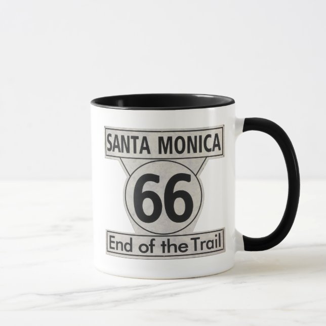Santa Monica End of the Trail Route 66 Mug (Right)