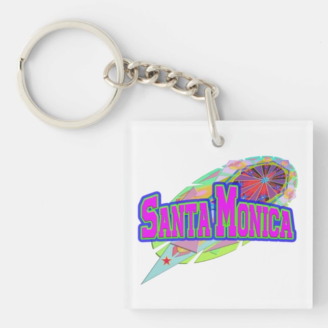 “Santa Monica” Future Key Ring (Front)