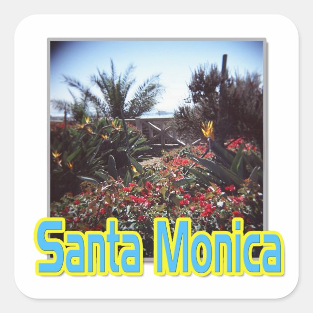 "Santa Monica Garden" Sticker (Front)