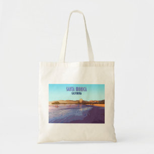 Santa Monica Los Angeles California Vintage Tote Bag