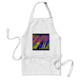 "Santa Monica Night Palms" Apron