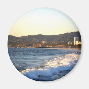 Santa Monica Pier as seen from Venice Beach Magnet