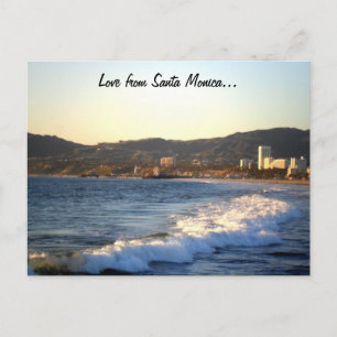 Santa Monica Pier as seen from Venice Beach Postcard