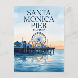 Santa Monica Pier California Postcard