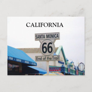 SANTA MONICA PIER, CALIFORNIA postcard