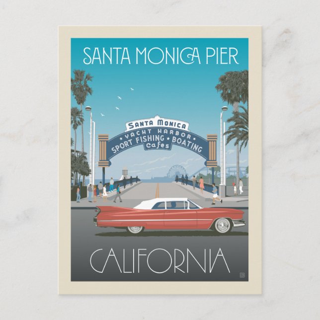 Santa Monica Pier | California Postcard (Front)