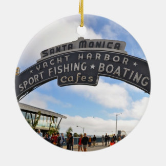 Santa Monica Pier Ceramic Tree Decoration