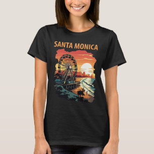 Santa Monica Pier Ferris Wheel Travel T-Shirt