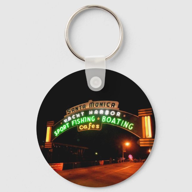 Santa Monica Pier Key Ring (Front)