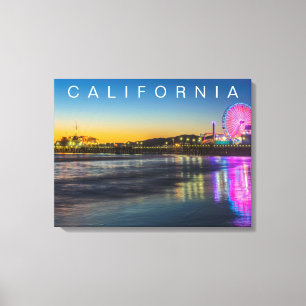 Santa Monica Pier Los Angeles, California Canvas Print