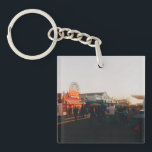 Santa Monica Pier, Los Angeles, California Key Ring<br><div class="desc">Santa Monica at sunset</div>