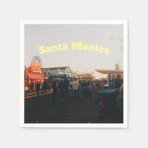 Santa Monica Pier, Los Angeles, California Napkin