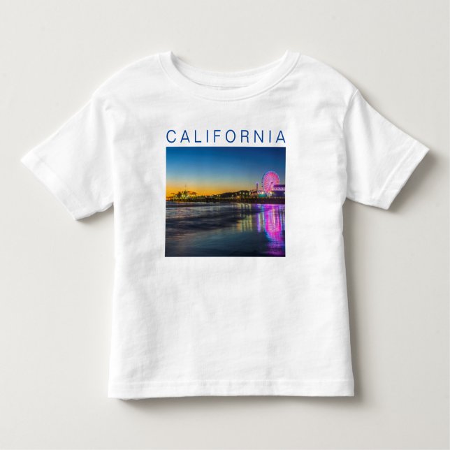 Santa Monica Pier | Los Angeles, California Toddler T-Shirt (Front)