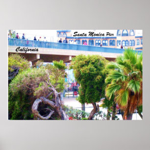 SANTA MONICA PIER  MOUSE  POSTER