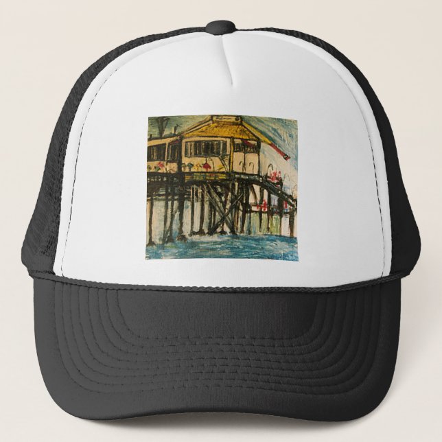 SANTA MONICA PIER TRUCKER HAT (Front)
