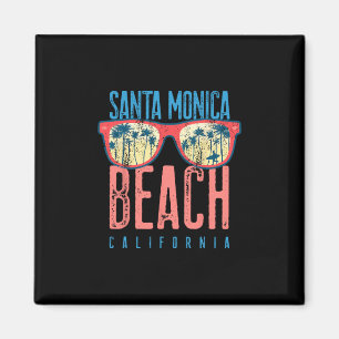 Santa Monica Shirt Beach California Family Vacatio Magnet