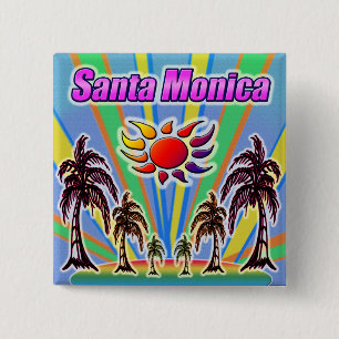 Santa Monica Summer Love Button