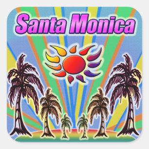 Santa Monica Summer Love Sticker