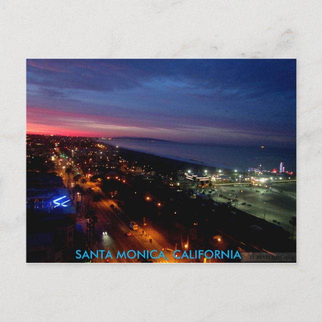 SANTA MONICA SUNRISE #2 POSTCARD (Front)