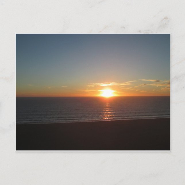 SANTA MONICA SUNSET #1  POSTCARD (Front)