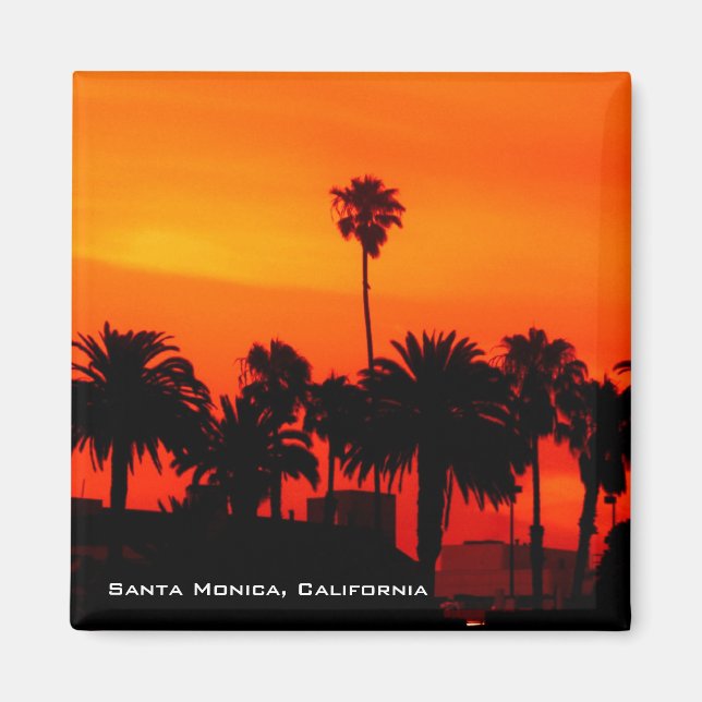 Santa Monica Sunset Magnet (Front)