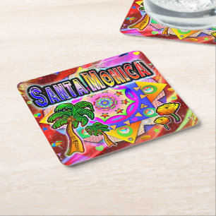 Santa Monica Tropical Friends Coaster