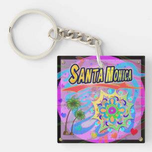 Santa Monica True Progress Keychain
