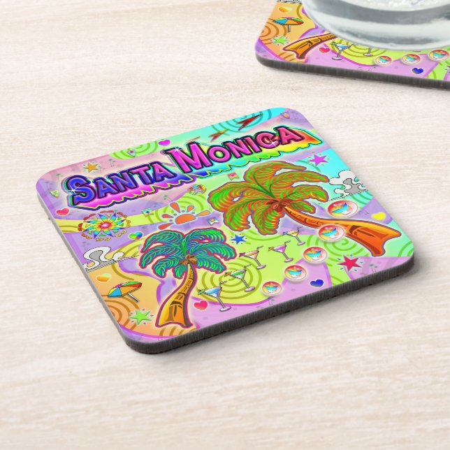 Santa Monica Vacation Target Coaster (Left Side)
