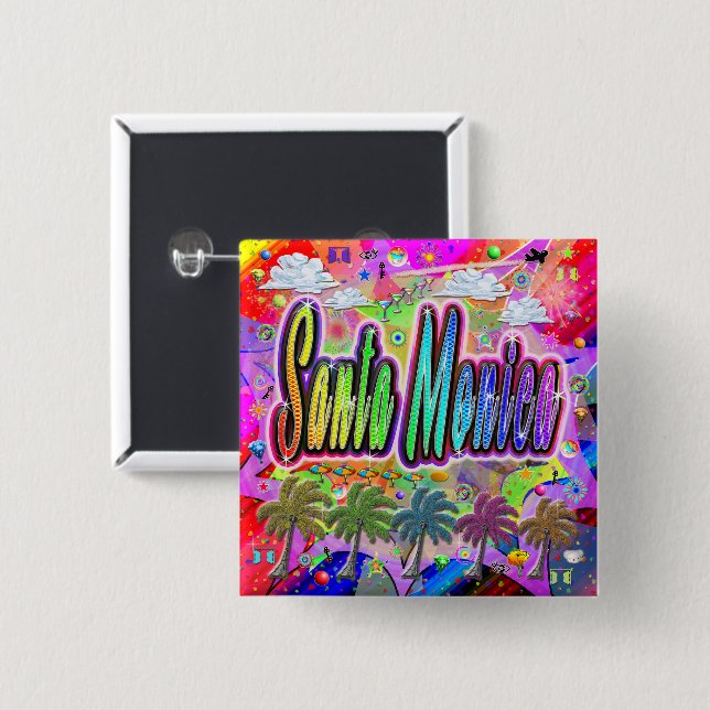 Santa Monica Vista Express Button (Front & Back)