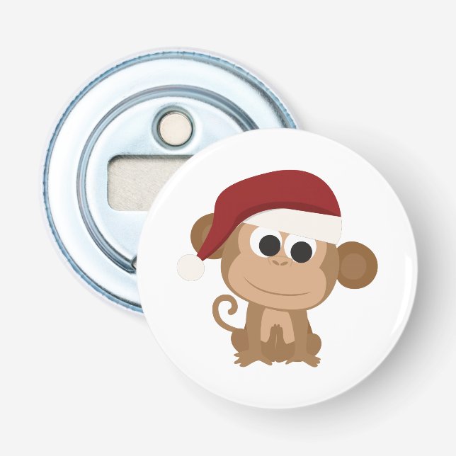 Santa Monkey Bottle Opener (Front)