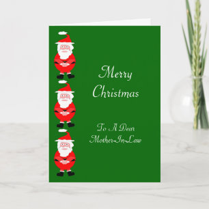 Santa Mother-In-Law Christmas Card