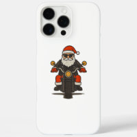 Santa Motorcycle Christmas Vintage Funny Biker
