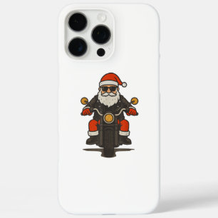 Santa Motorcycle Christmas Vintage Funny Biker iPhone 16 Pro Max Case