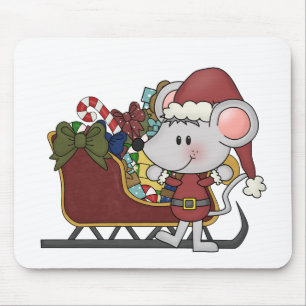Santa Mouse With Sled Pad