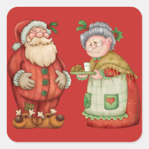 Santa Mrs Claus Milk Cookies