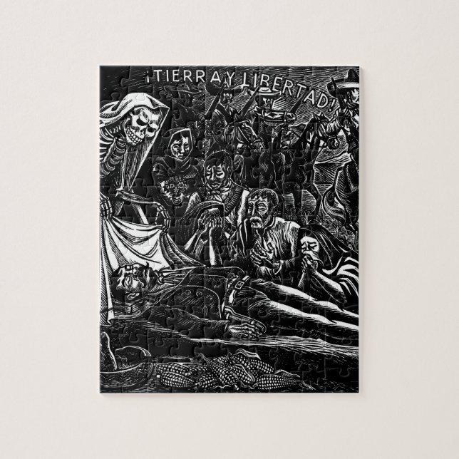 Santa Muerte and the Soldier c. 1951 Mexico Jigsaw Puzzle (Vertical)