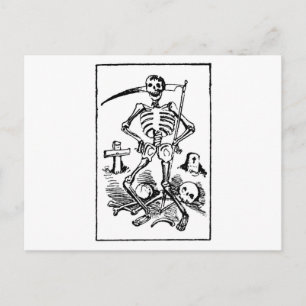 Santa Muerte, Mexican Grim Reaper c. early 1900s Holiday Postcard