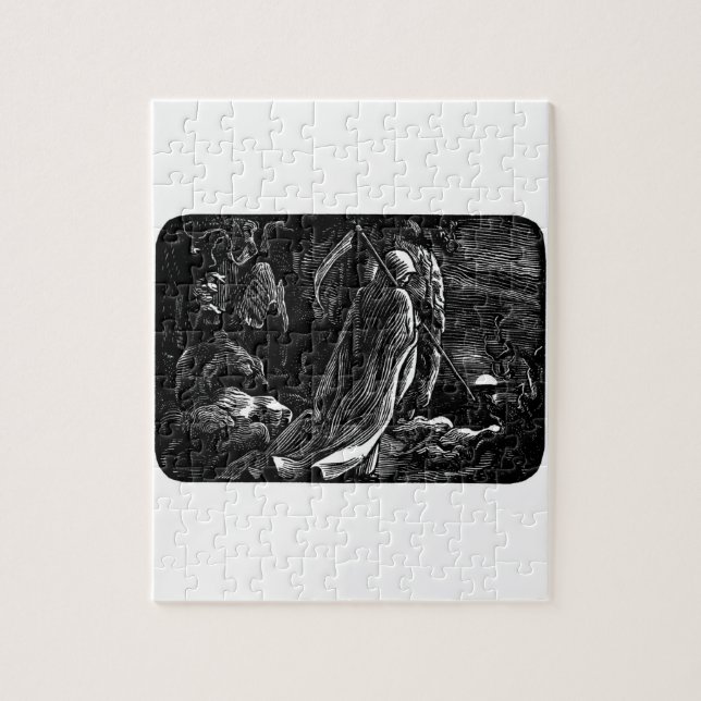 Santa Muerte (Mexican Grim Reaper) circa 1939 Jigsaw Puzzle (Vertical)