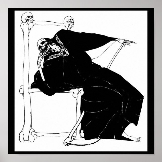 "Santa Muerte" (Mexican Grim Reaper) Poster (Front)